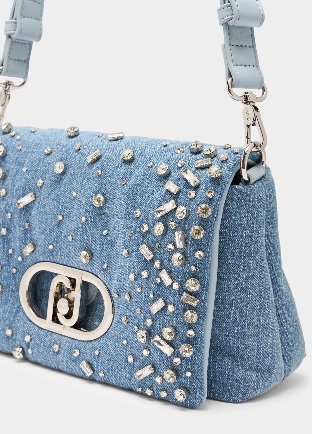 Medium quilted LaPuffy bag light denim Liu Jo - large image number 5