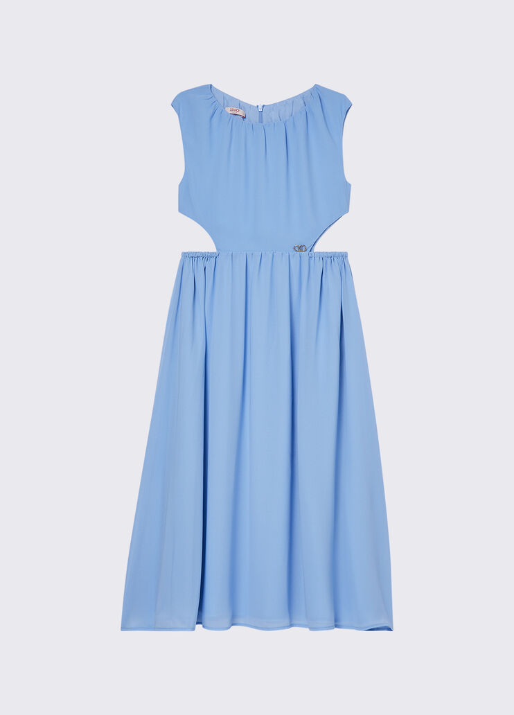 Abito lungo con cut-out azzurro Liu Jo - medium