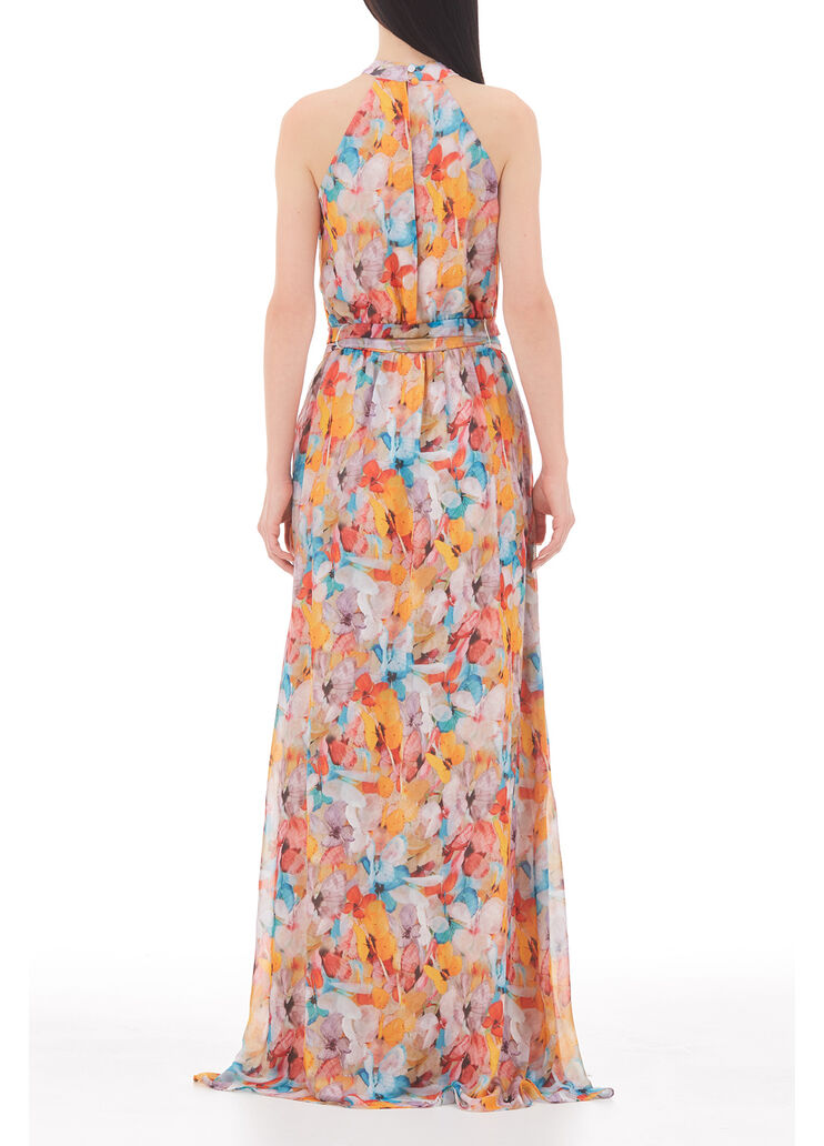 Vestido de fiesta de flores mariposas multicolores Liu Jo - large image number 1 Vestido de fiesta de flores mariposas multicolores Liu Jo - large image number 1