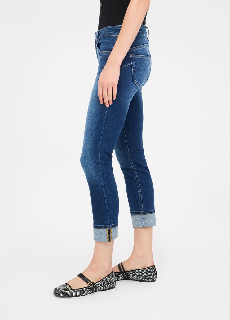 Skinny jeans with turn-ups blue denim Liu Jo - large image number 3