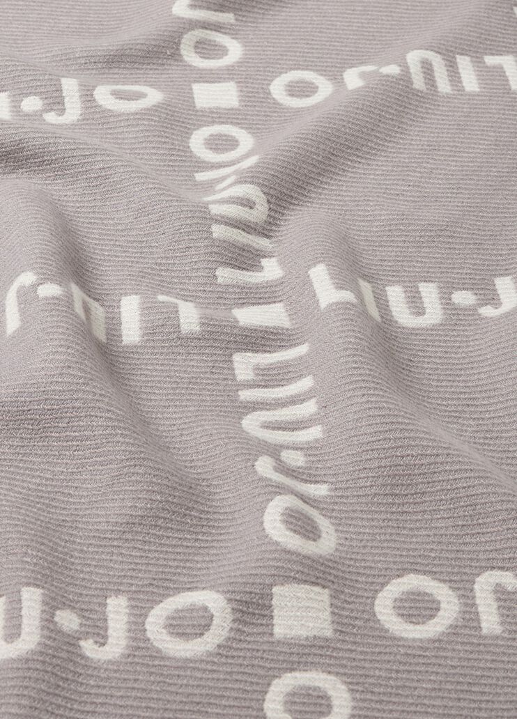 Jacquard shawl grey Liu Jo - large image number 5 Jacquard shawl grey Liu Jo - large image number 5