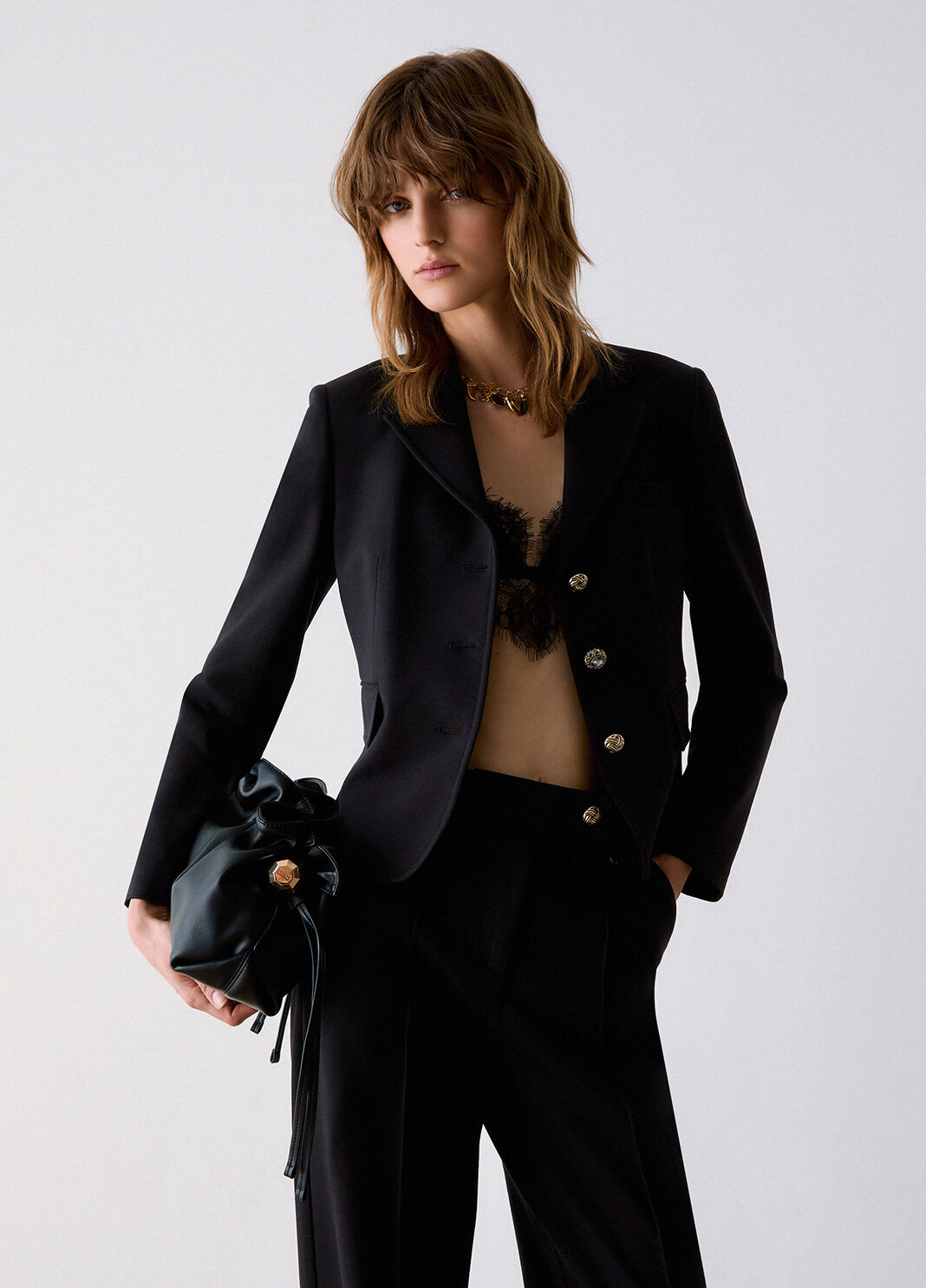 Blazer slim fit noir Liu Jo - large image number 3