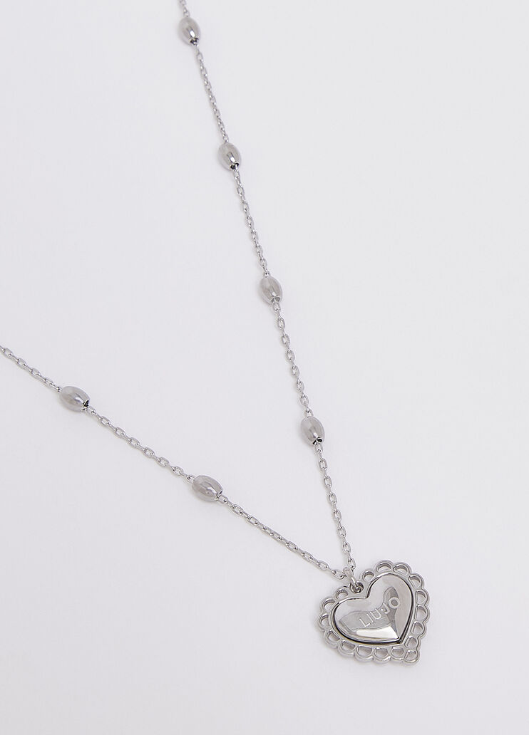 Heart Charm Necklace silver colour Liu Jo - medium