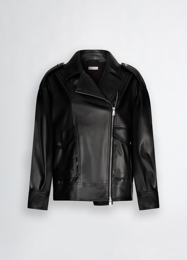 Coated fabric jacket black Liu Jo - large image number 6 Coated fabric jacket black Liu Jo - large image number 6