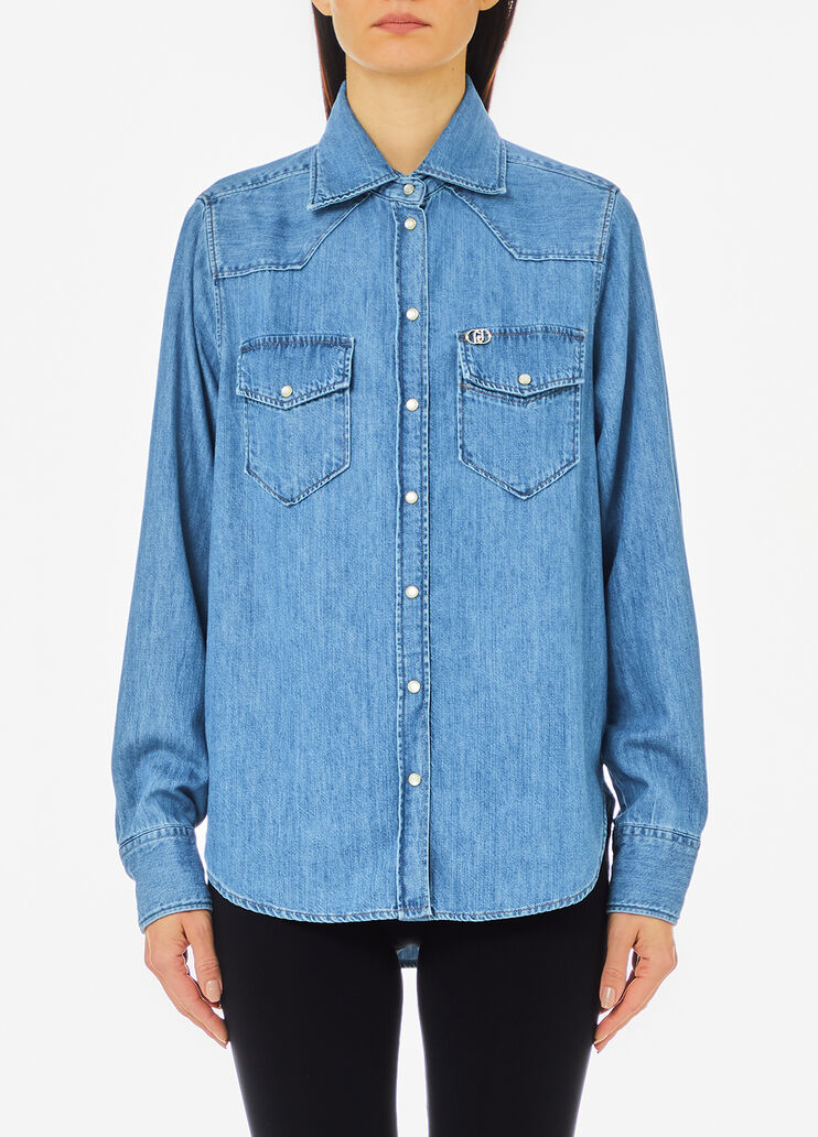 Denim shirt blue Liu Jo - large image number 0 Denim shirt blue Liu Jo - large image number 0