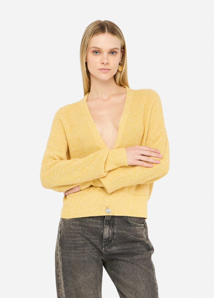 Cardigan with jewel buttons dark gold Liu Jo - medium Cardigan with jewel buttons dark gold Liu Jo - medium