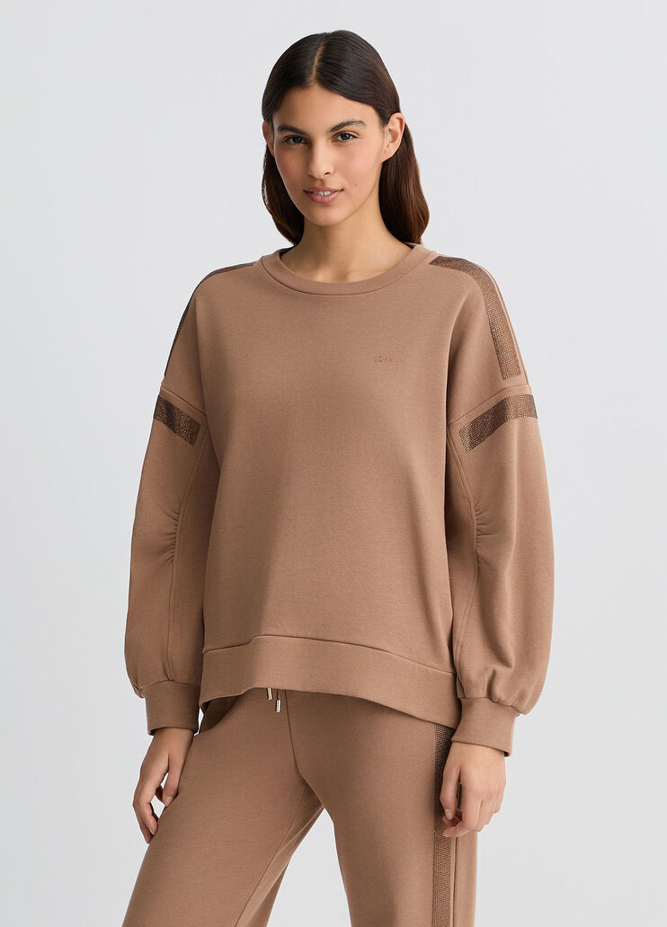 Brown sweatshirt biscuit Liu Jo - large image number 0 Brown sweatshirt biscuit Liu Jo - large image number 0