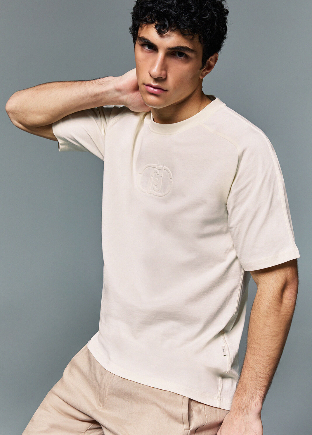 T-shirt with maxi logo white Liu Jo - large image number 2