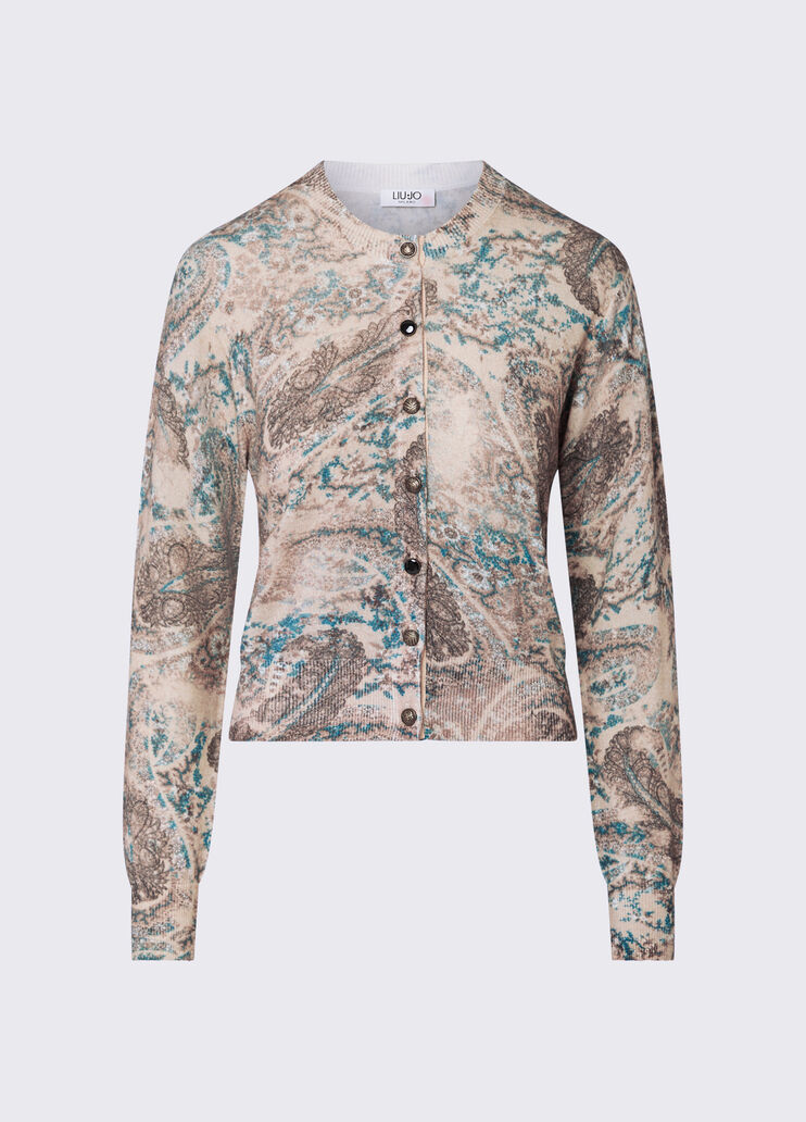 Bedruckte Strickjacke Kaschmir Liu Jo - medium