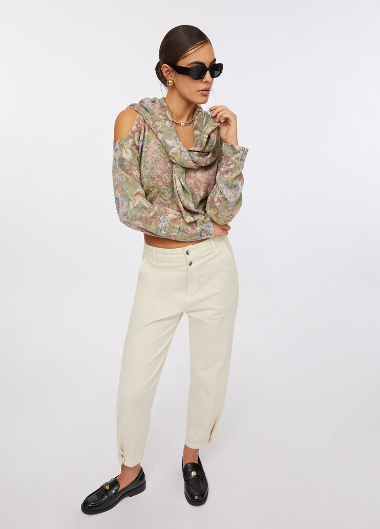 Ballonhose mit Schmuckknopf Hellbeige Liu Jo - medium