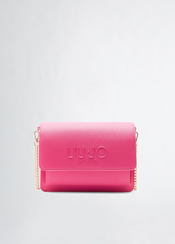 Mittelgro&szlig;e Umh&auml;ngetasche mit Kette leuchtendes Rosa Liu Jo - medium