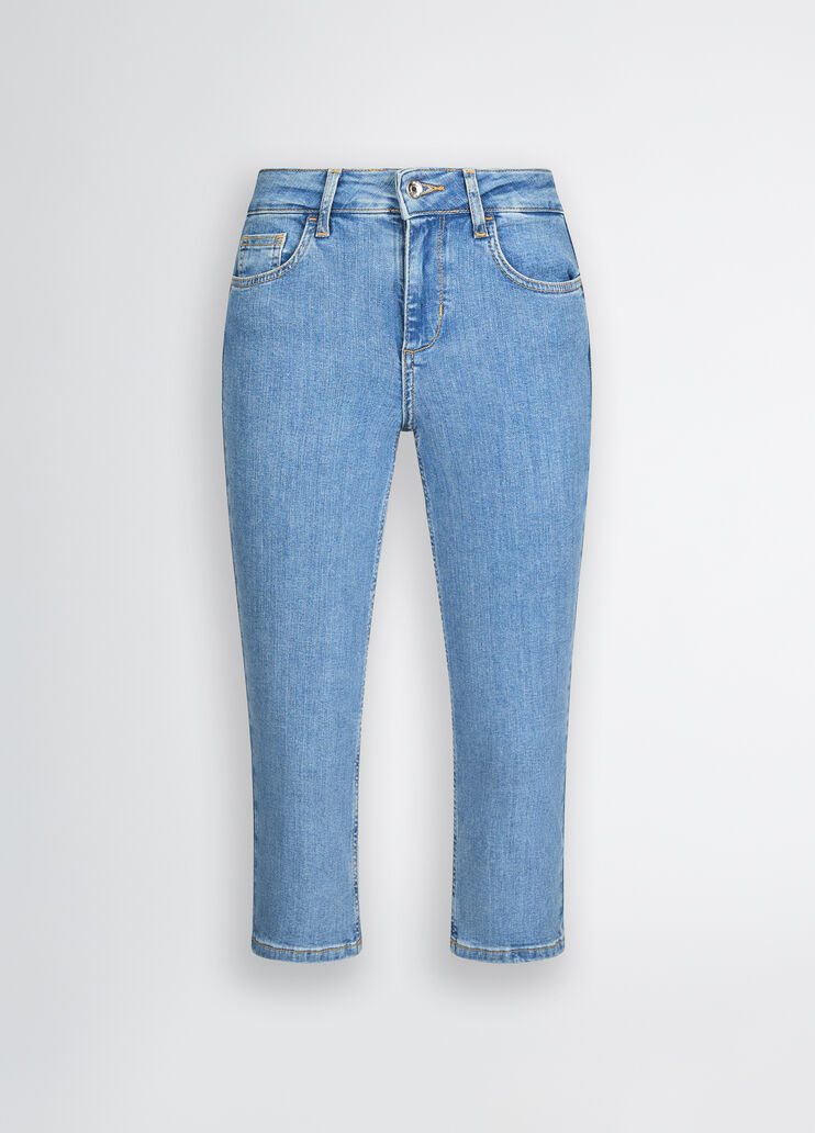 Calf-length jeans blue denim Liu Jo - large image number 6 Calf-length jeans blue denim Liu Jo - large image number 6