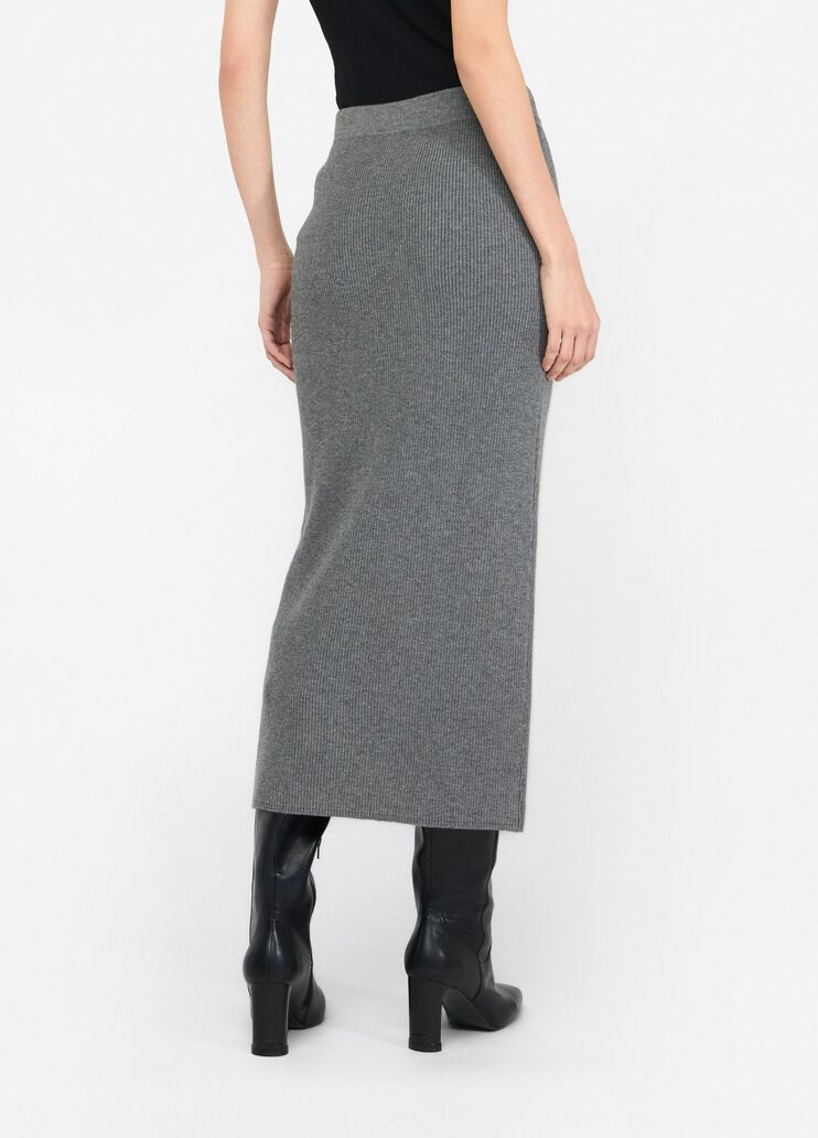 Langer Strickrock Grau Liu Jo - large image number 1