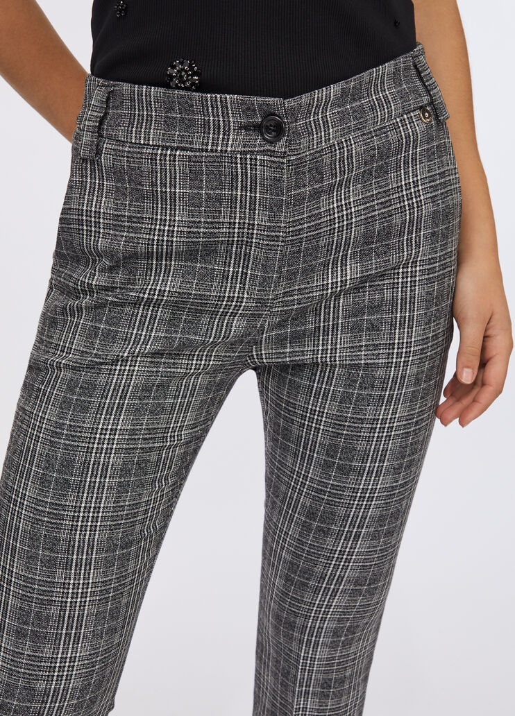 Glen plaid flare trousers glen plaid Liu Jo - large image number 2 Glen plaid flare trousers glen plaid Liu Jo - large image number 2