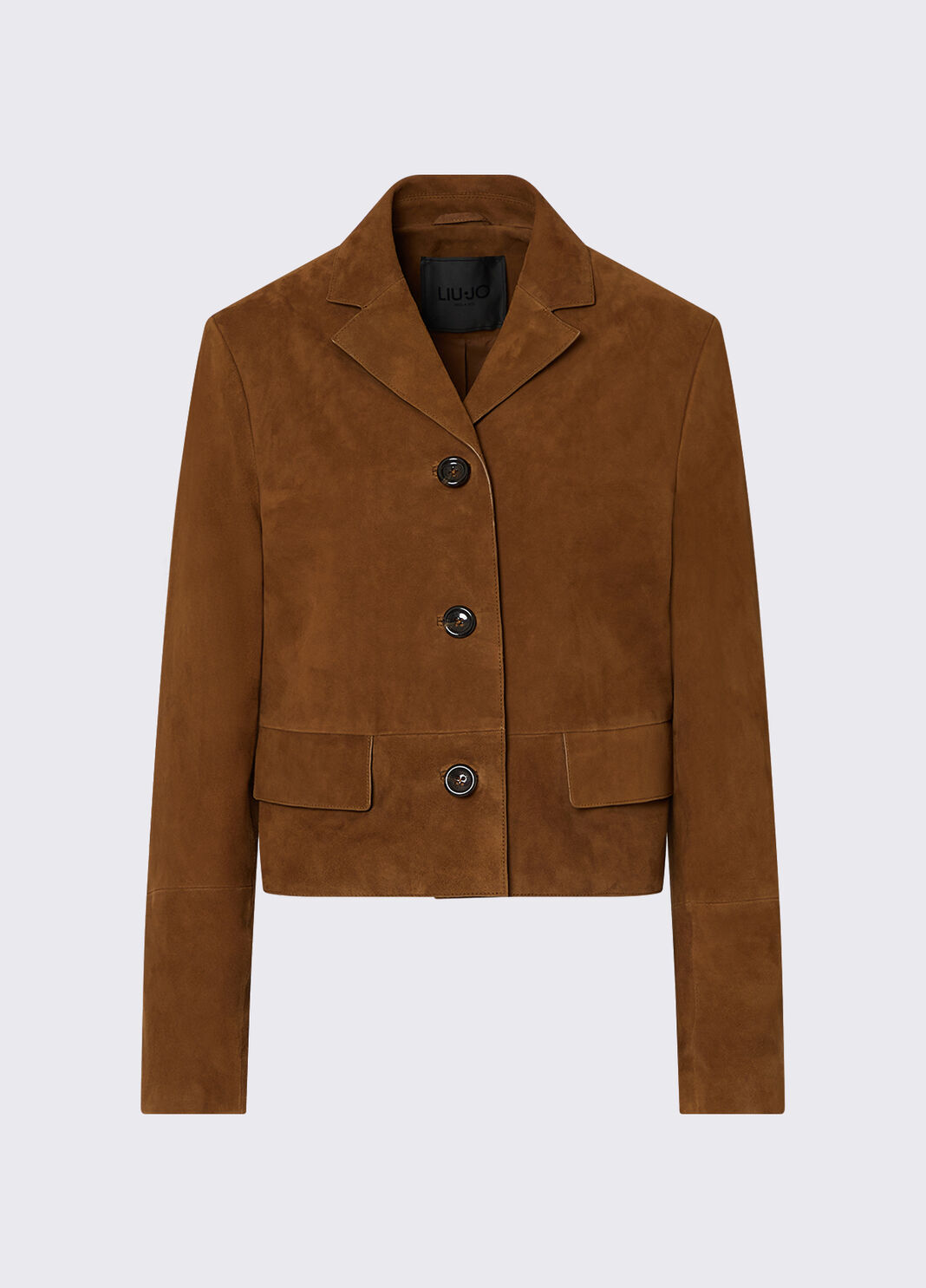 Boxy-Jacke aus Veloursleder Leder Liu Jo - large image number 6