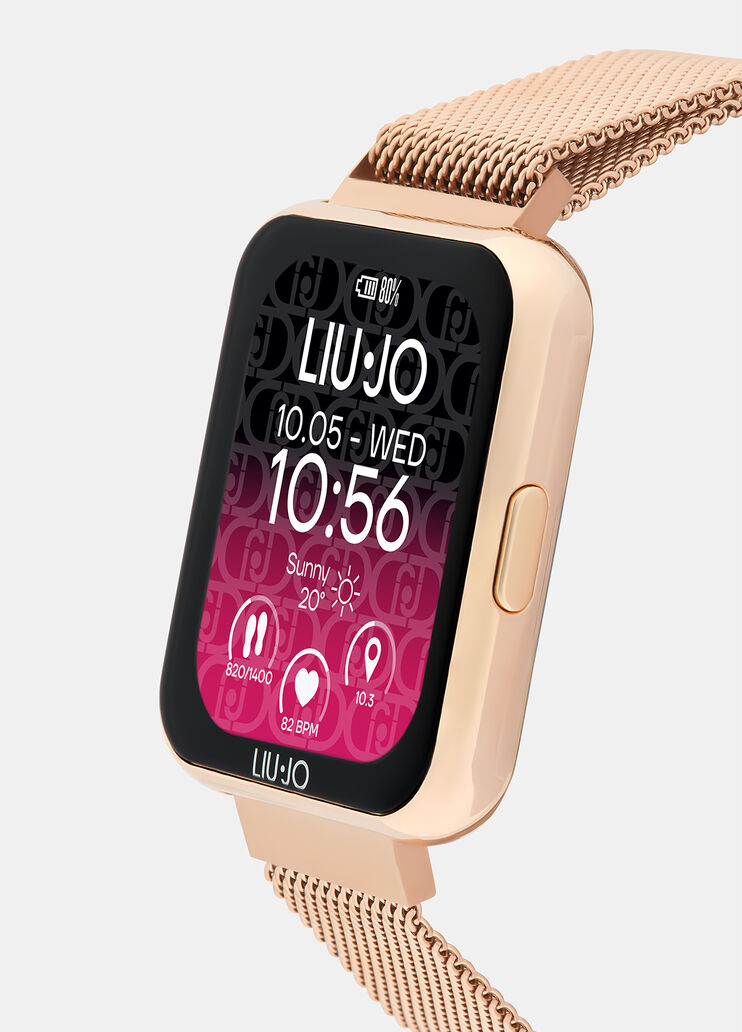 Smartwatch with steel strap rose gold Liu Jo - medium Smartwatch with steel strap rose gold Liu Jo - medium