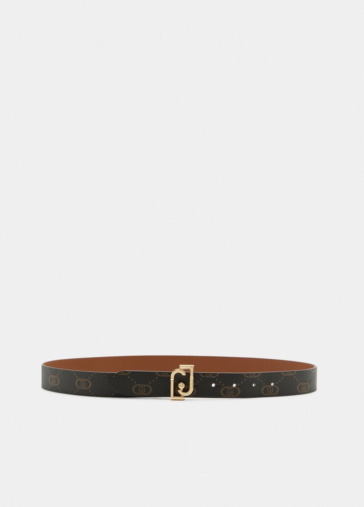 Reversible belt with logo gingerbread Liu Jo - medium