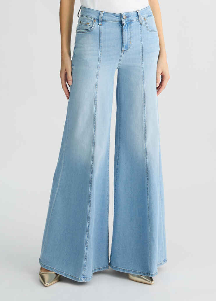 High-waisted super-flared jeans light denim Liu Jo - medium High-waisted super-flared jeans light denim Liu Jo - medium
