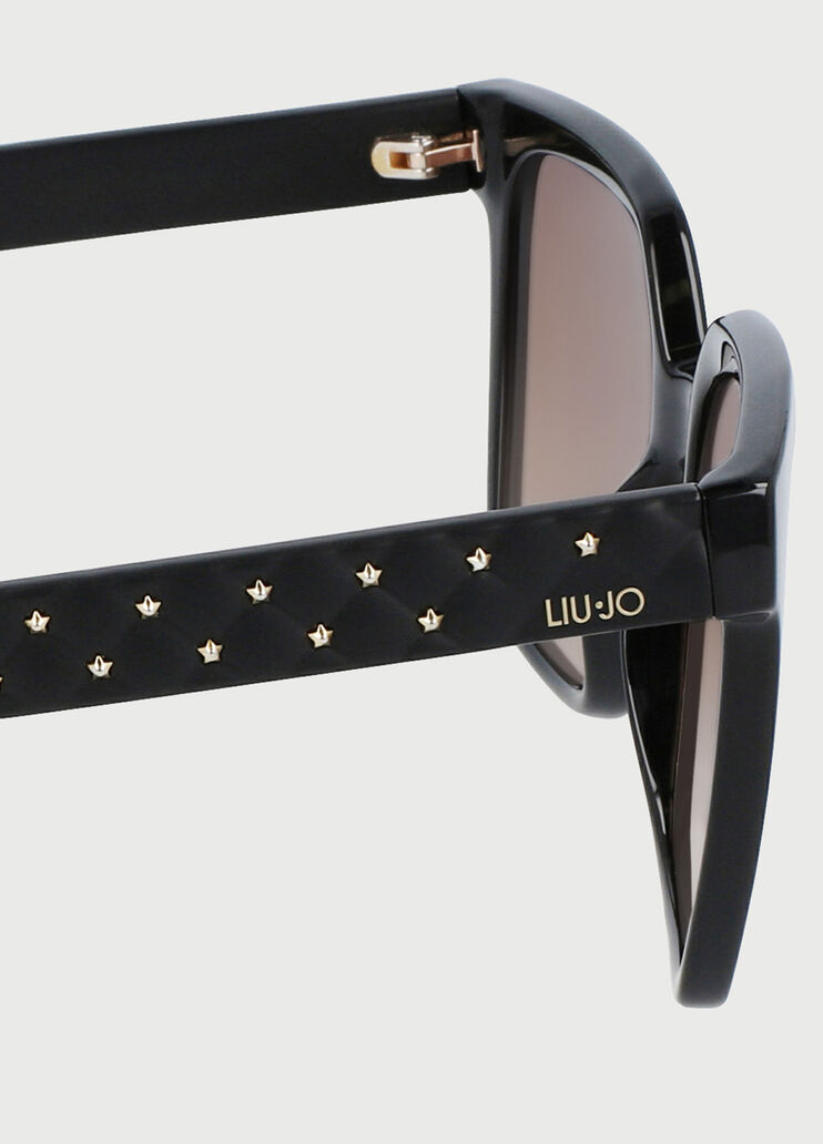 Occhiali da sole cat-eye con micro borchie Ebano Liu Jo - large image number 2 Occhiali da sole cat-eye con micro borchie Ebano Liu Jo - large image number 2