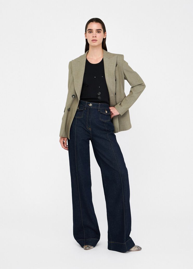 Flared cotton jeans dark denim Liu Jo - medium Flared cotton jeans dark denim Liu Jo - medium