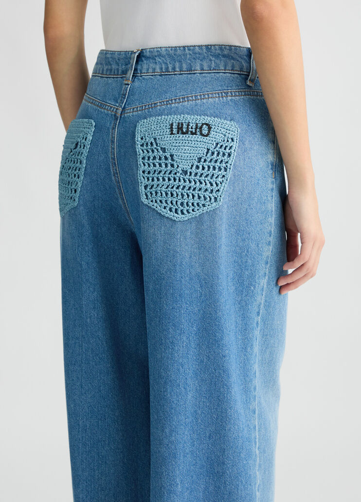 High-rise flared jeans blue denim Liu Jo - medium High-rise flared jeans blue denim Liu Jo - medium