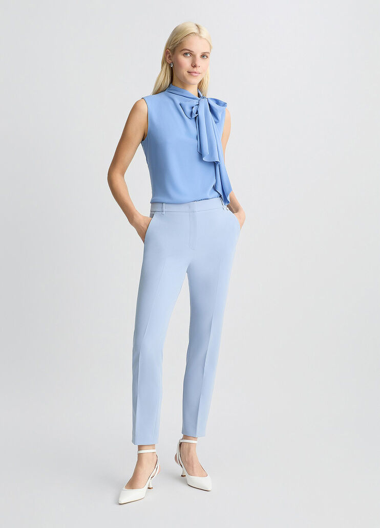 Top with scarf light blue Liu Jo - large image number 5 Top with scarf light blue Liu Jo - large image number 5