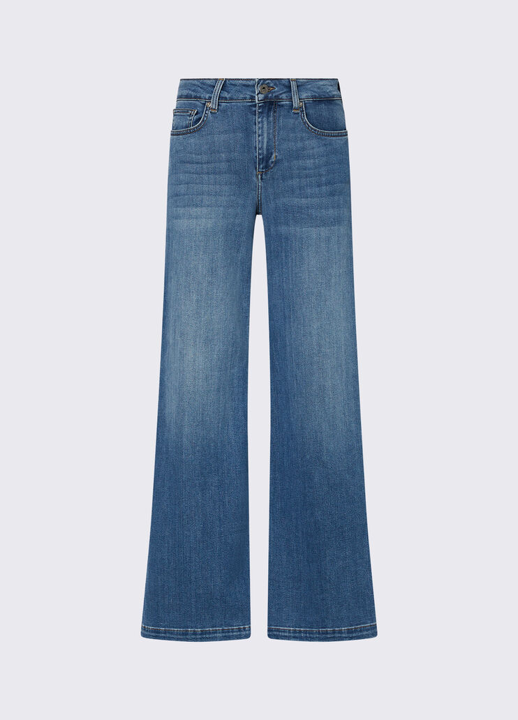 High-rise flared jeans light denim Liu Jo - medium