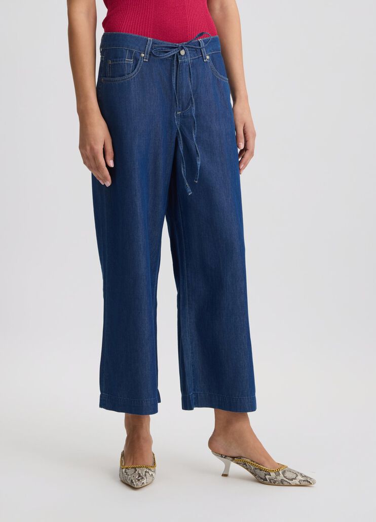 Cropped flared jeans dark denim Liu Jo - medium Cropped flared jeans dark denim Liu Jo - medium