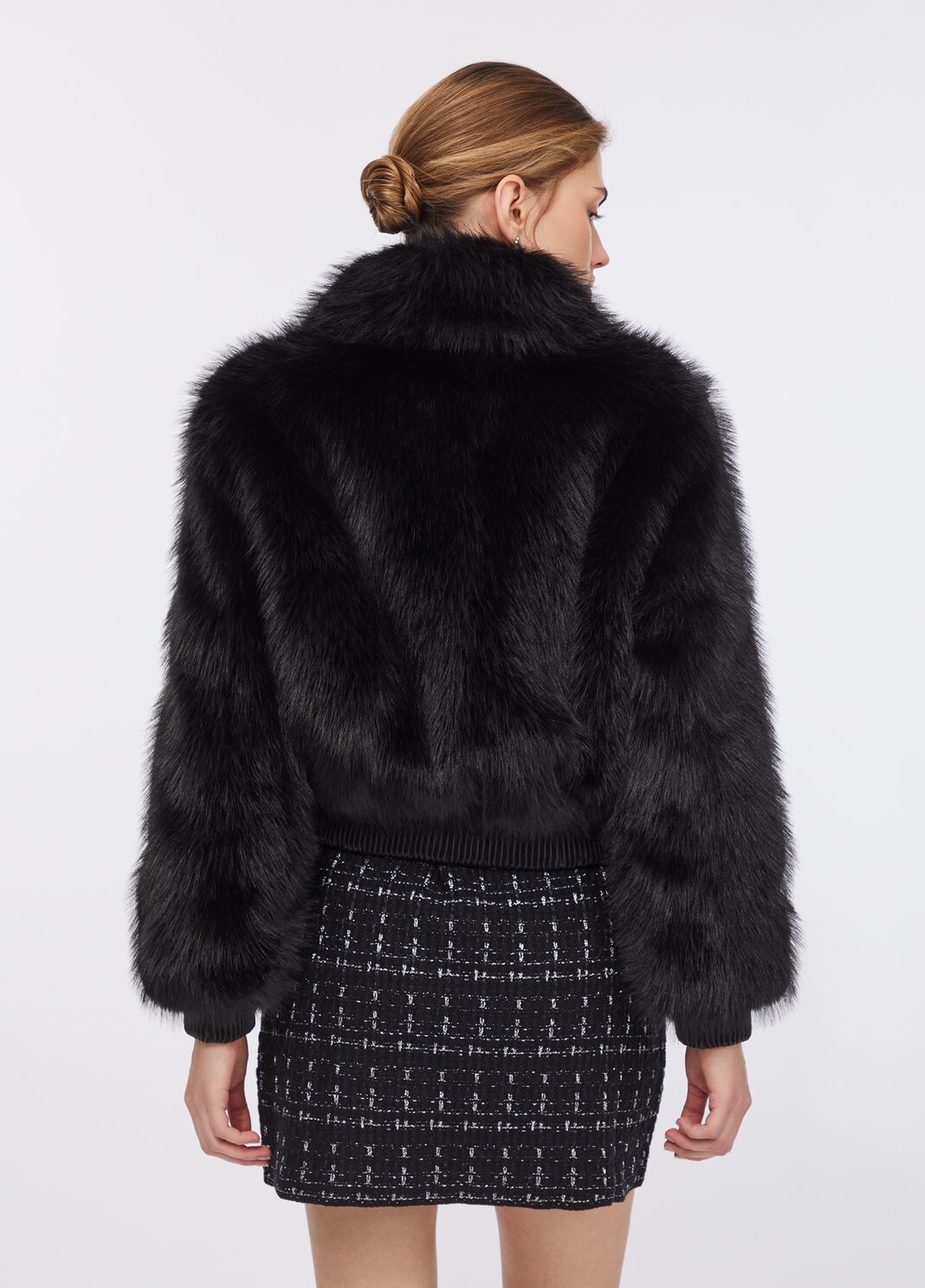 Jacke aus Kunstpelz Schwarz Liu Jo - large image number 1