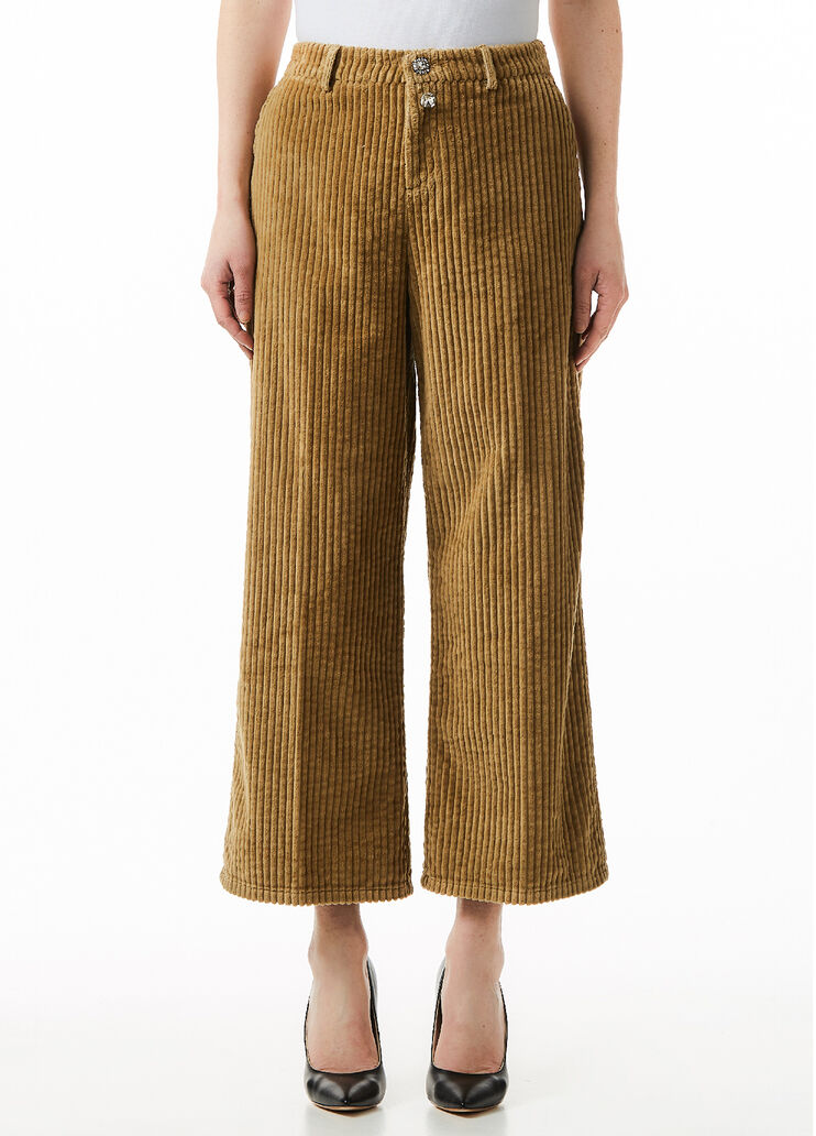 Укороченные бархатные брюки Круассан Liu Jo - large image number 0