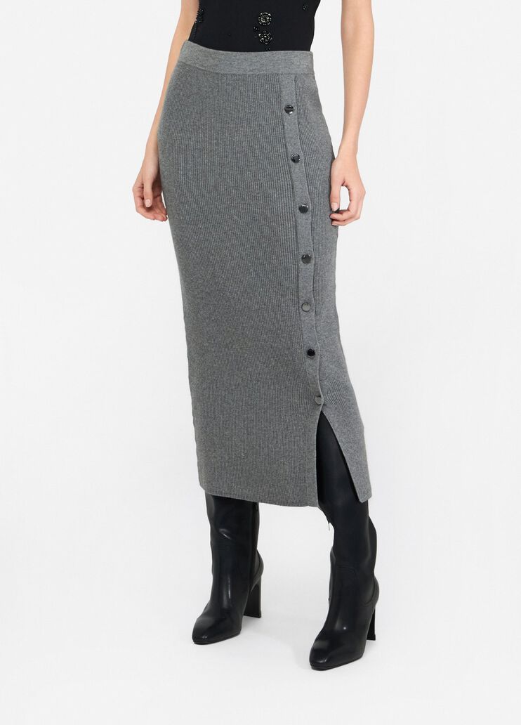 Langer Strickrock Grau Liu Jo - medium