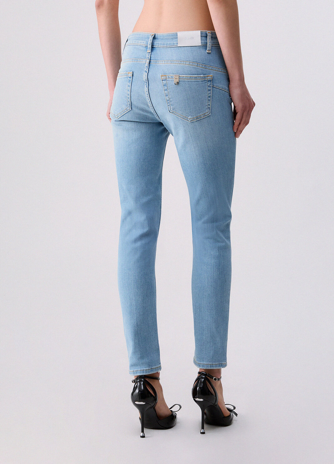 Jeans skinny cropped denim blu Liu Jo - large image number 1