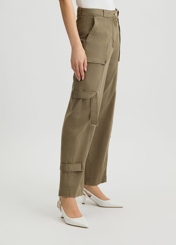 Worker trousers khaki green Liu Jo - large image number 3 Worker trousers khaki green Liu Jo - large image number 3