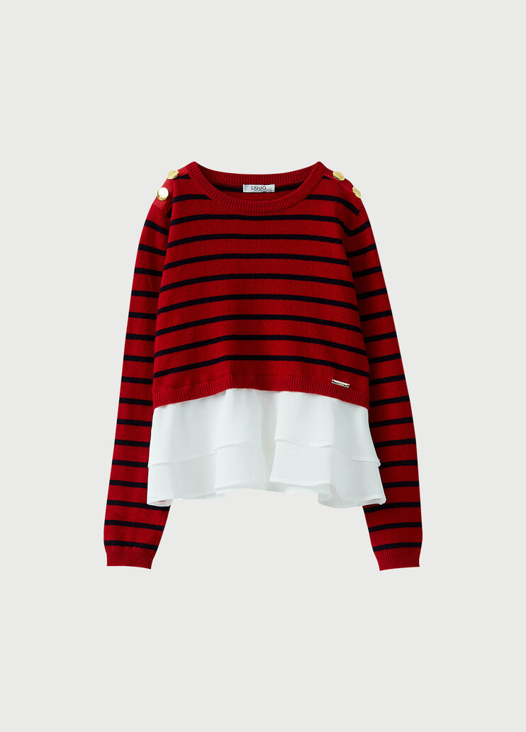 Jumper with flounces 0 Liu Jo - large image number 0