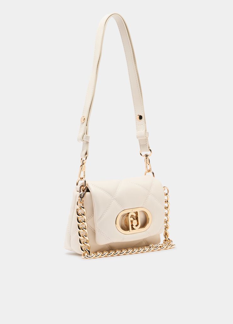 Sac LaPuffy petit modèle matelassé crème Liu Jo - large image number 1