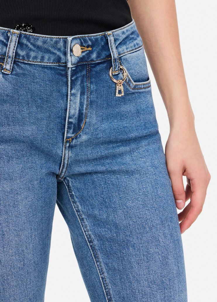 Bottom-Up-Jeans mit Slim-Fit Denimblau Liu Jo - large image number 2 Bottom-Up-Jeans mit Slim-Fit Denimblau Liu Jo - large image number 2