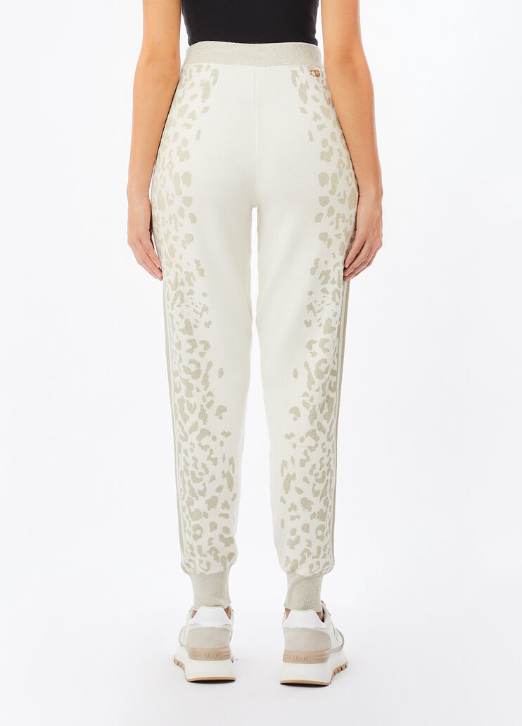 Pantaloni animalier bianco Liu Jo - medium