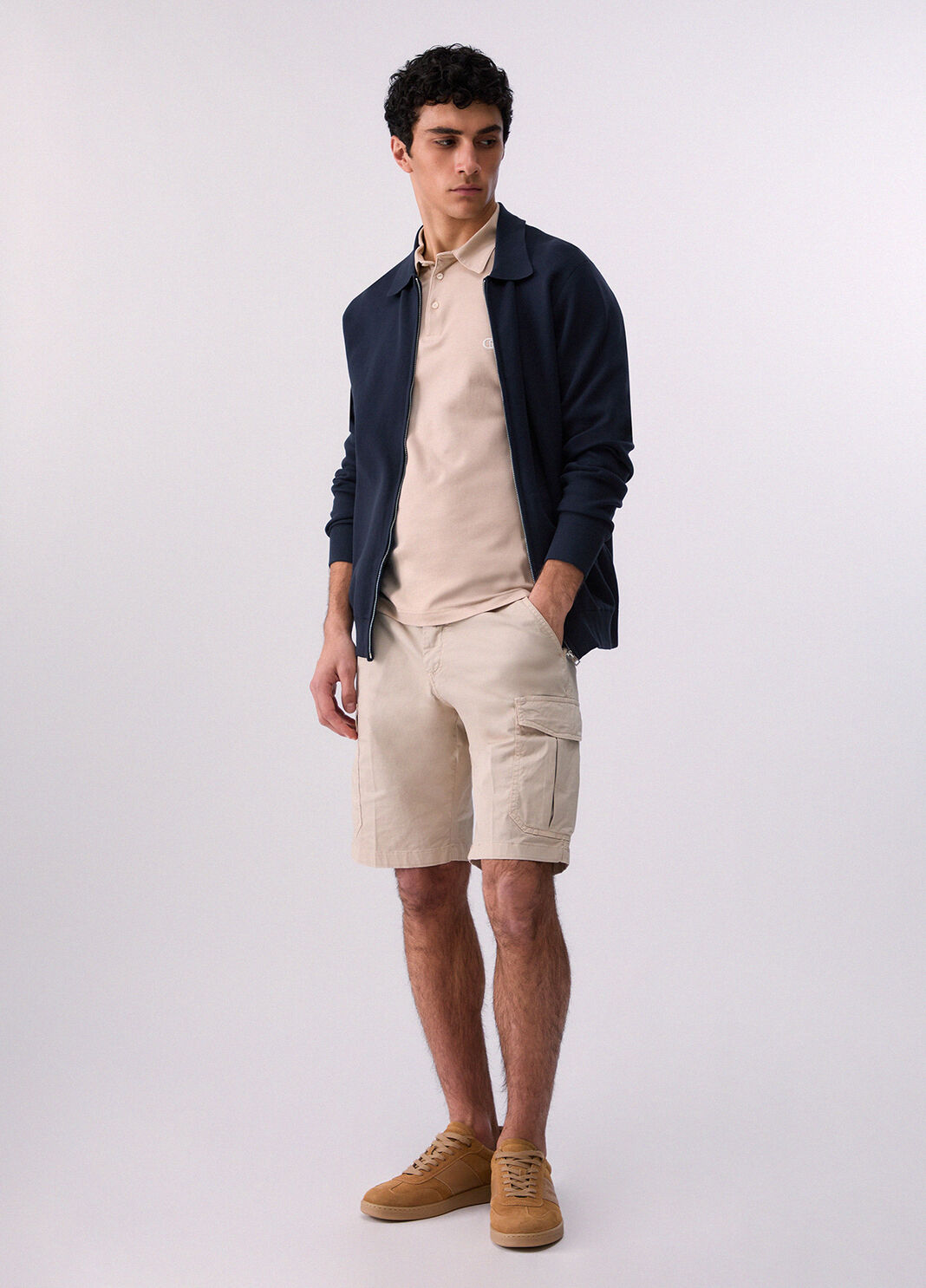 Bermuda cargo en gabardine beige Liu Jo - large image number 5