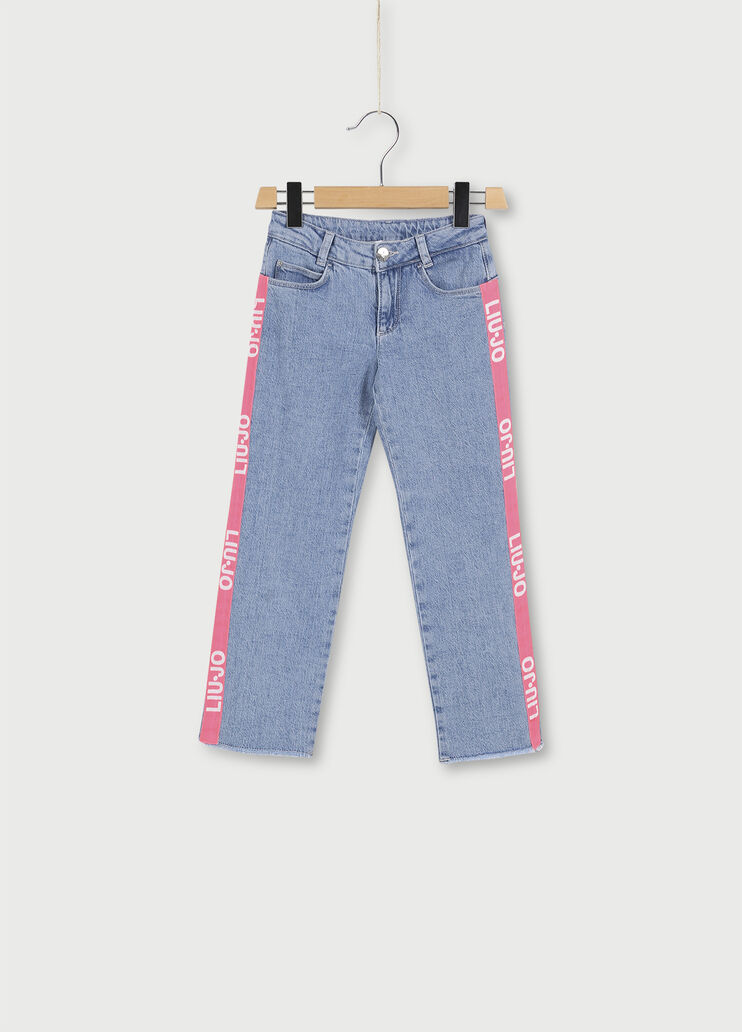 Jeans con bande logate Denim blu Liu Jo - large image number 0