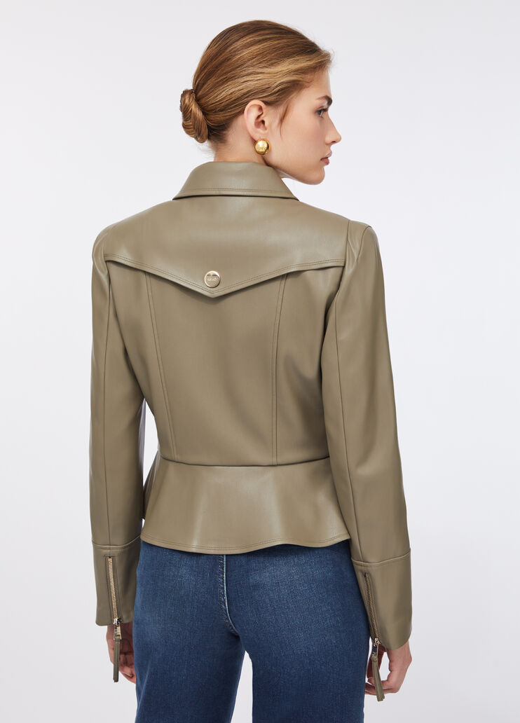 Slim-Fit-Jacke mit Coated-Optik Spargel Liu Jo - large image number 1