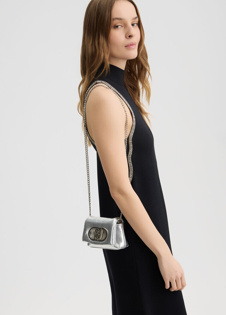 Foil-effect LaPuffy mini bag silver tone Liu Jo - medium Foil-effect LaPuffy mini bag silver tone Liu Jo - medium