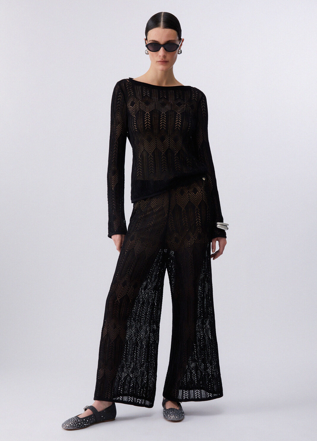 Openwork jumper black Liu Jo - large image number 5