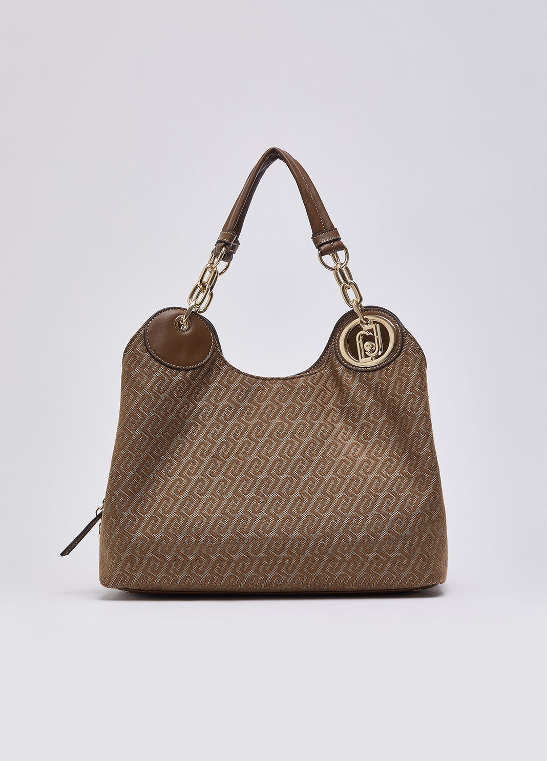 Medium Jacquard Satchel Bag beige Liu Jo - large image number 1