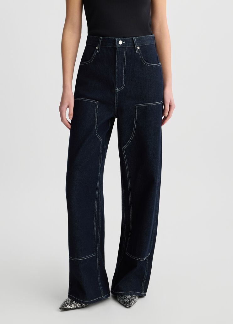 Distressed cotton jeans dark denim Liu Jo - medium Distressed cotton jeans dark denim Liu Jo - medium