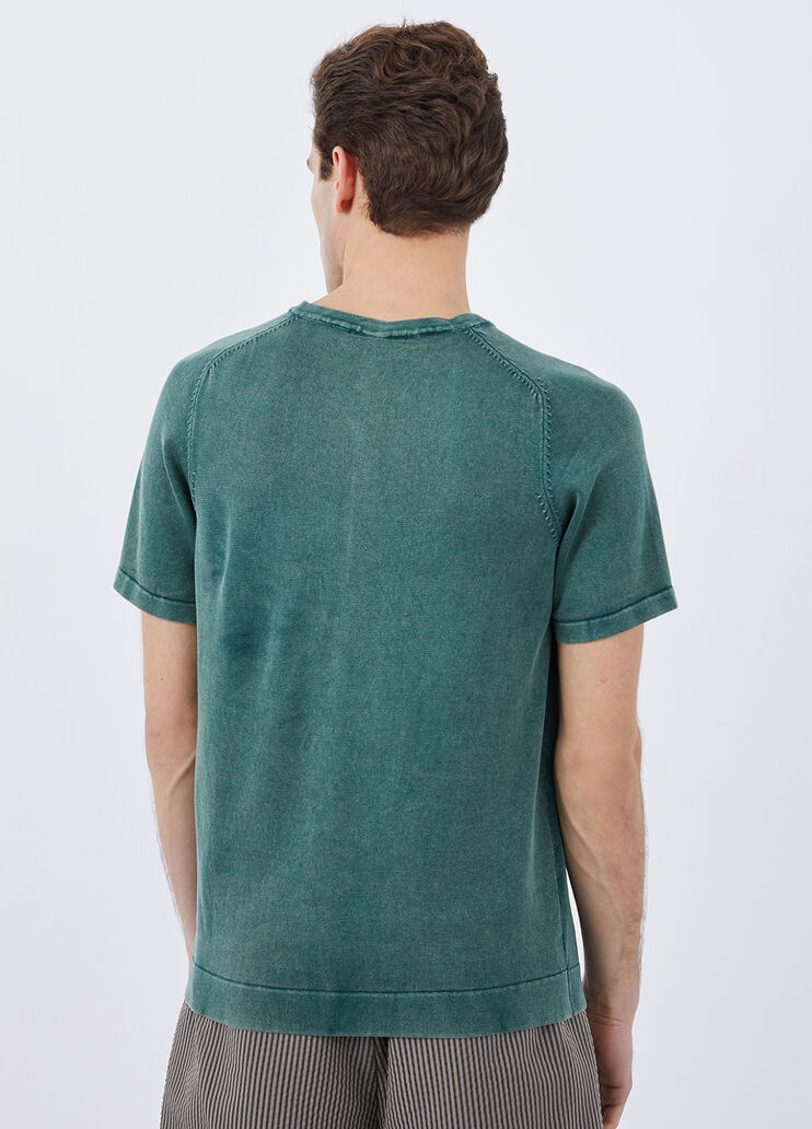 Camiseta de punto con botones verde oscuro Liu Jo - large image number 1