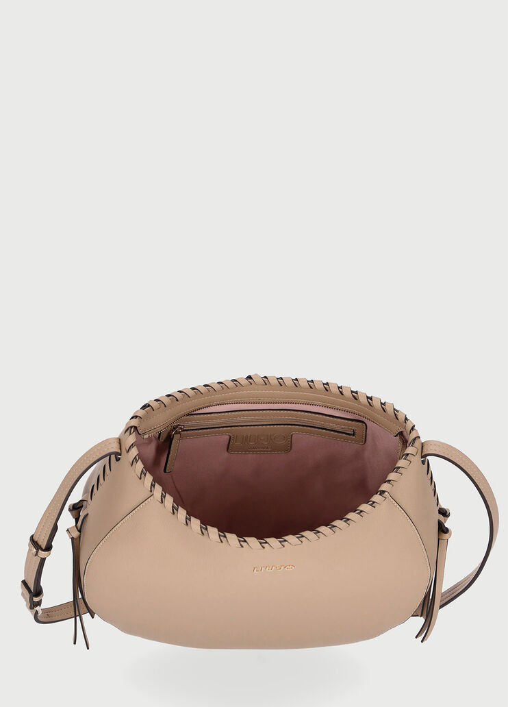 Borsa a tracolla con cuciture Cappuccino Liu Jo - large image number 4