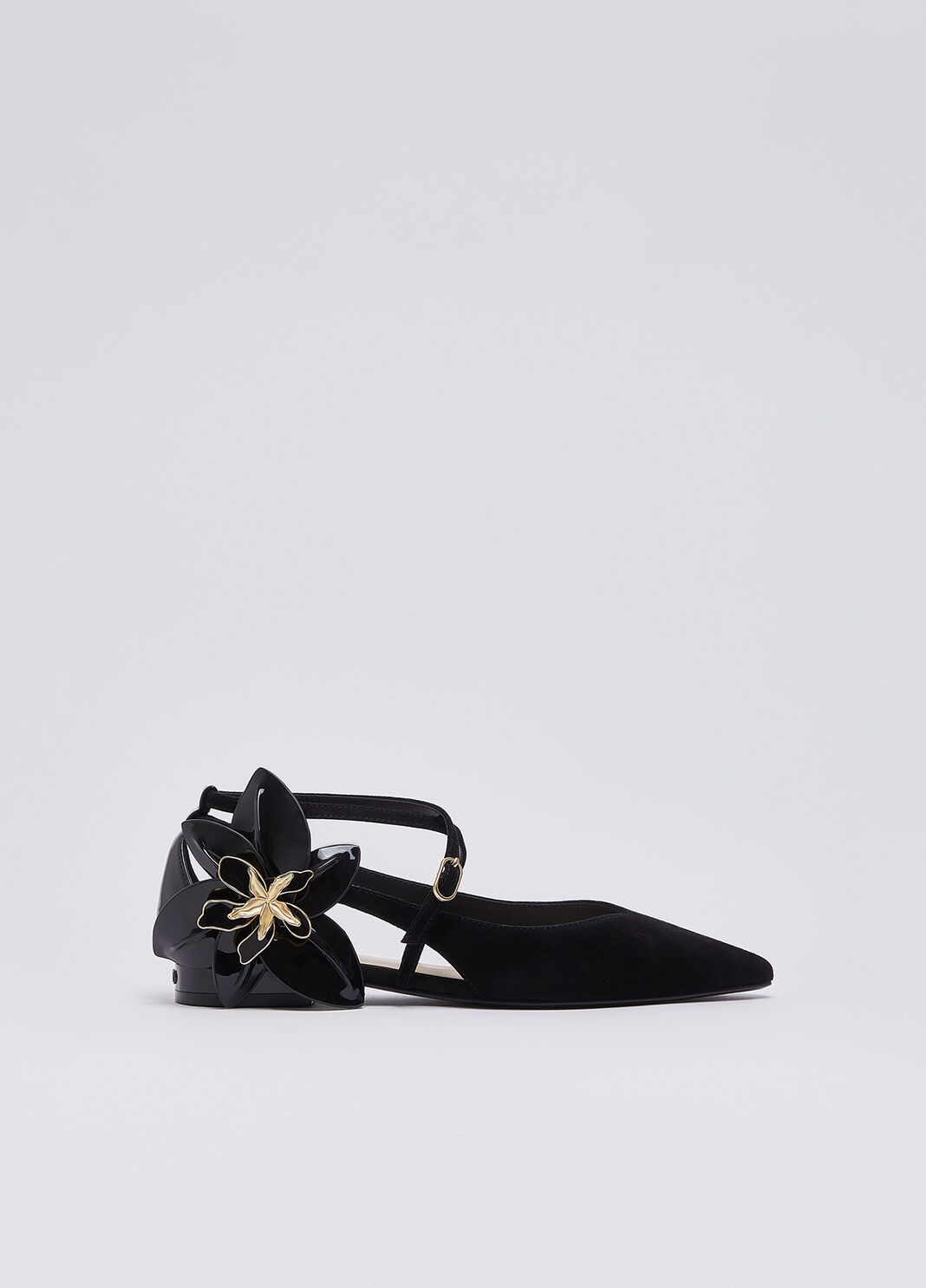 Ballet flats with oversized flower black Liu Jo - large image number 0