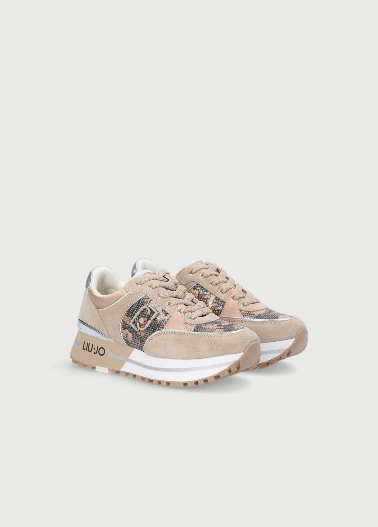 camouflage platform sneakers