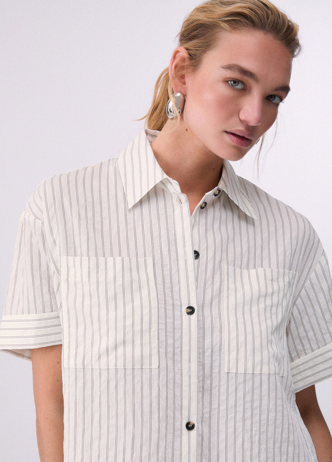 Striped shirt pinstripe white Liu Jo - large image number 2