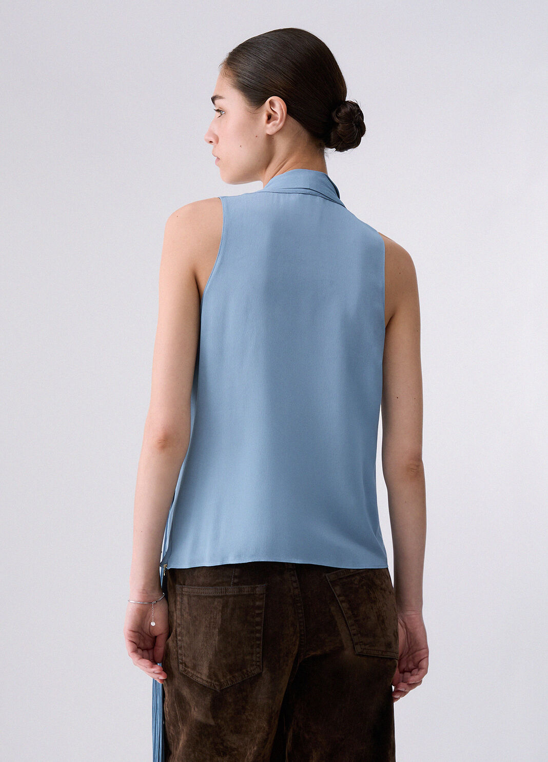 Top with Scarf light blue Liu Jo - large image number 1